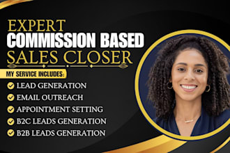 be commission based sales closer sdr sales representative b2b appointment setter