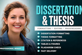 proofread, edit thesis or dissertation journal article academic paperwork, apa 7