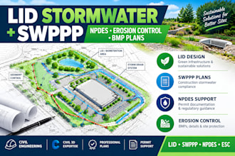create lid stormwater swppp npdes and erosion control plans