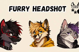 draw fursona profile picture furry headshot furry icon furry oc furry portrait