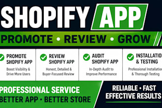 promote shopify app review shopify app audit shopify app installation testing