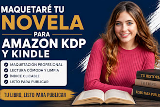 maquetaré tu novela en español para amazon KDP y kindle