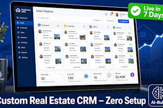 build a custom real estate CRM with lead pipeline and listings