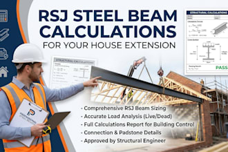 do rsj steel beam calculations for your house extension