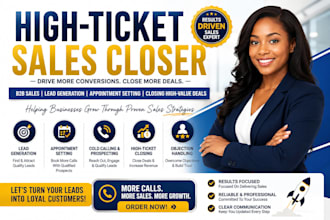 b2b sales closer high ticket sales closer sales representative salesperson