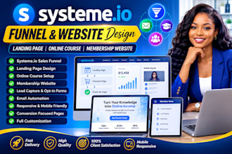build systeme io sales funnel course membership landing page