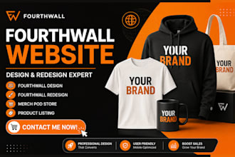 build fourthwall store design fourthwall print on demand website digital product