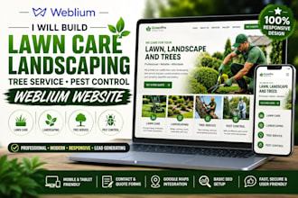 build lawn care landscaping tree service companies pest control weblium website
