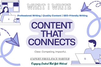be your professional freelance writer for engaging content