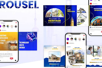 create eye catching instagram carousel post designs