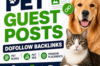 do pet and animal guest posting backlinks service on high da pet blog