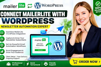 connect mailerlite to wordpress and set up signup forms and email automation pro