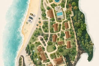 design tourism map, travel map, destination map and custom map