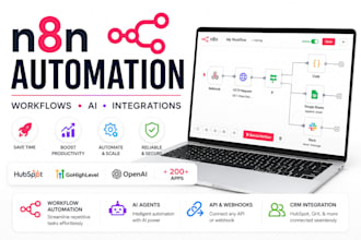 build n8n automation workflows, ai agents and API integrations