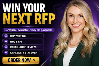 write rfp rfq rfi bid proposal and gov contracting writing, bid proposal