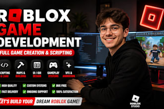 develop entire roblox game, build full roblox game, roblox full game creation
