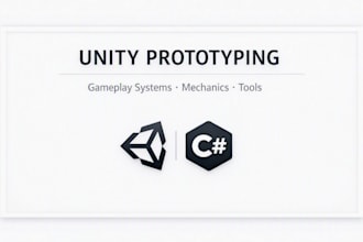create professional unity gameplay prototypes and features