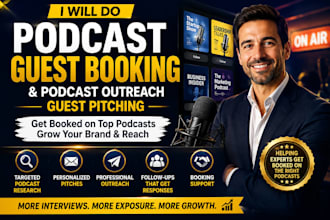 do podcast guest booking podcast outreach and guest pitching