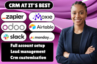 setup odoo crm monday crm twenty crm moxie zoho slack workflow and automations