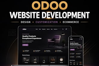 design, develop and migrate your website to odoo ecommerce erp