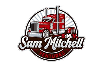 design agriculture truck venture company logo