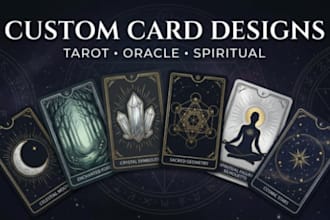 create custom tarot oracle and spiritual card designs