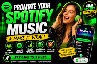 promote your spotify music and make it viral spotify