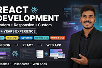 build a responsive react website or web application