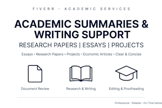 summarize research papers and economic articles