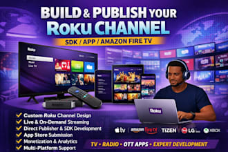 create roku live streaming, radio and amazon fire TV channel