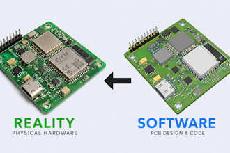 design pcb, schematic and program esp32 for your electronics project