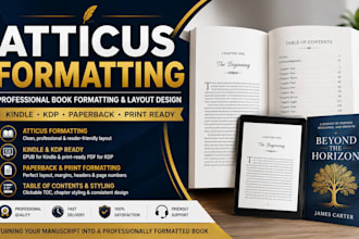 do atticus formatting, book formatting and book layout design, atticus