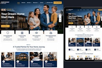 design mortgage website refinance website mortgage lead