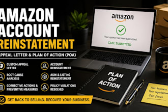 reinstate suspended amazon account, fix section 3 suspension with appeal poa