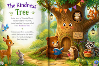 create a cute character for children book