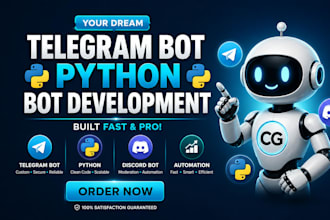 build telegram trading bot web scraping python bot discord ai automation bot