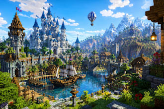 build a professional minecraft map, spawn, hub, survival world or adventure map
