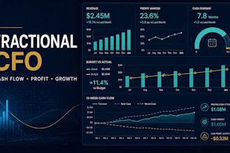 be your fractional cfo for cash flow profitability and growth