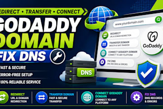 redirect, transfer domain, connect godaddy domain, fix dns