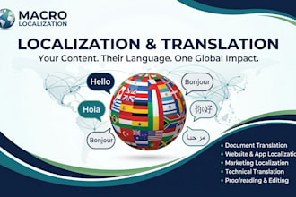 provide professional localization and translation services