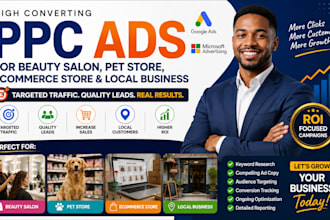 run PPC ads campaign adword beauty med salon pet store ecommerce local business