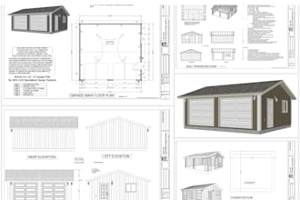 design custom barndominium floor plans, elevations and 3d models