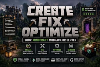 create, fix and optimize your minecraft modpack or server