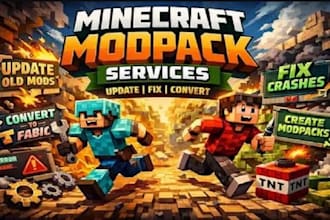 create or fix minecraft modpack update old mods convert forge mods to fabric