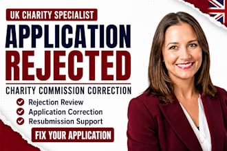 review and fix your rejected UK charity commission application