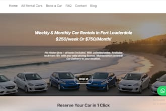 design luxury suv chauffeur exotic car rental booking website wix wordpress