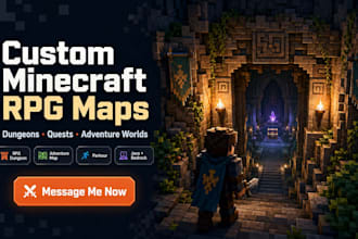 build custom minecraft adventure maps rpg map dungeons quests worlds parkour map