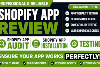 do shopify app review shopify app audit shopify app installation testing