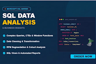do sql data analysis, queries, and database reporting