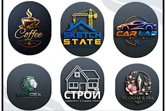 design custom 3d typography logo